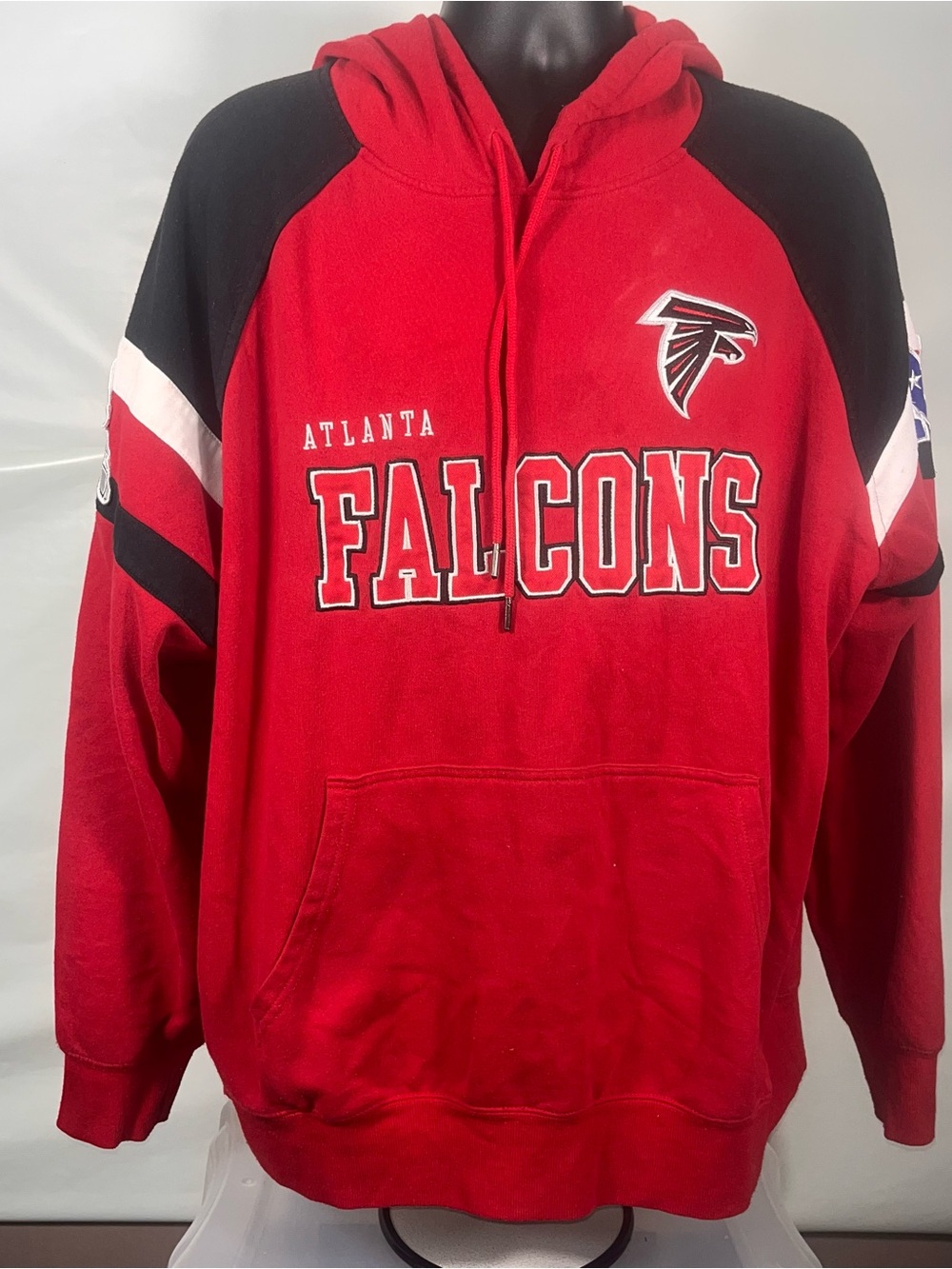 NFL Falcons Men Hoodie 2XL Team Apparel Red Black Atlanta Football